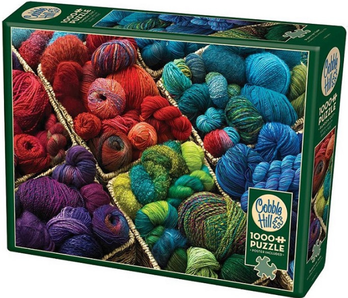 Puzzle - Cobble Hill - Kolorowe kłębki wełny